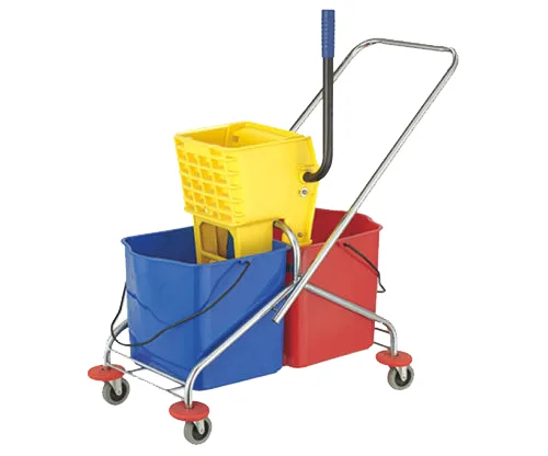 DOUBLE-MOP-WRINGER-TROLLY
